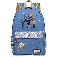 Youth Sundrop and Moondrop Rucksack,Teen Water Resistant Bookbag,Durable Travel Bag for Student