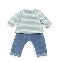 Corolle 12” Baby Doll Outfit - Loire Riverside Pants & Striped T-Shirt - Mon Premier Poupon Clothing and Accessories fit 12