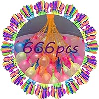 666 PCS Water Balloons,Self-Sealing Quick Fill Water Balloons, Outdoor Fun Games Water Balloon Toys for Pool, Party, Yard Games for Kids and Adults