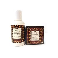 Greenwich Bay Trading Co. Fiji (Coconut Milk, Macadamia Oil and Pure Honey) Shea Butter Soap and Lotion Gift Set