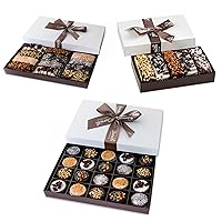 Barnetts Chocolate Christmas Tower Bundle, Covered Cookies and Biscotti Holiday Gifts Sets, Family Food Delivery Ideas, Prime Gourmet Candy Basket, For All Couples Families Adults Men Women Mom