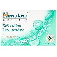 Himalaya Herbal Healthcare Refreshing Cucumber Cleansing Bar, 4.41 Ounce,6 Count