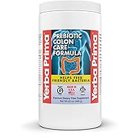 Prebiotic Colon Care Formula, 20 oz Powder with FOS - Natural Psyllium Fiber, Magnesium, Selenium - Non-GMO, Gluten Free, Vegan Daily Supplement - For Men & Women