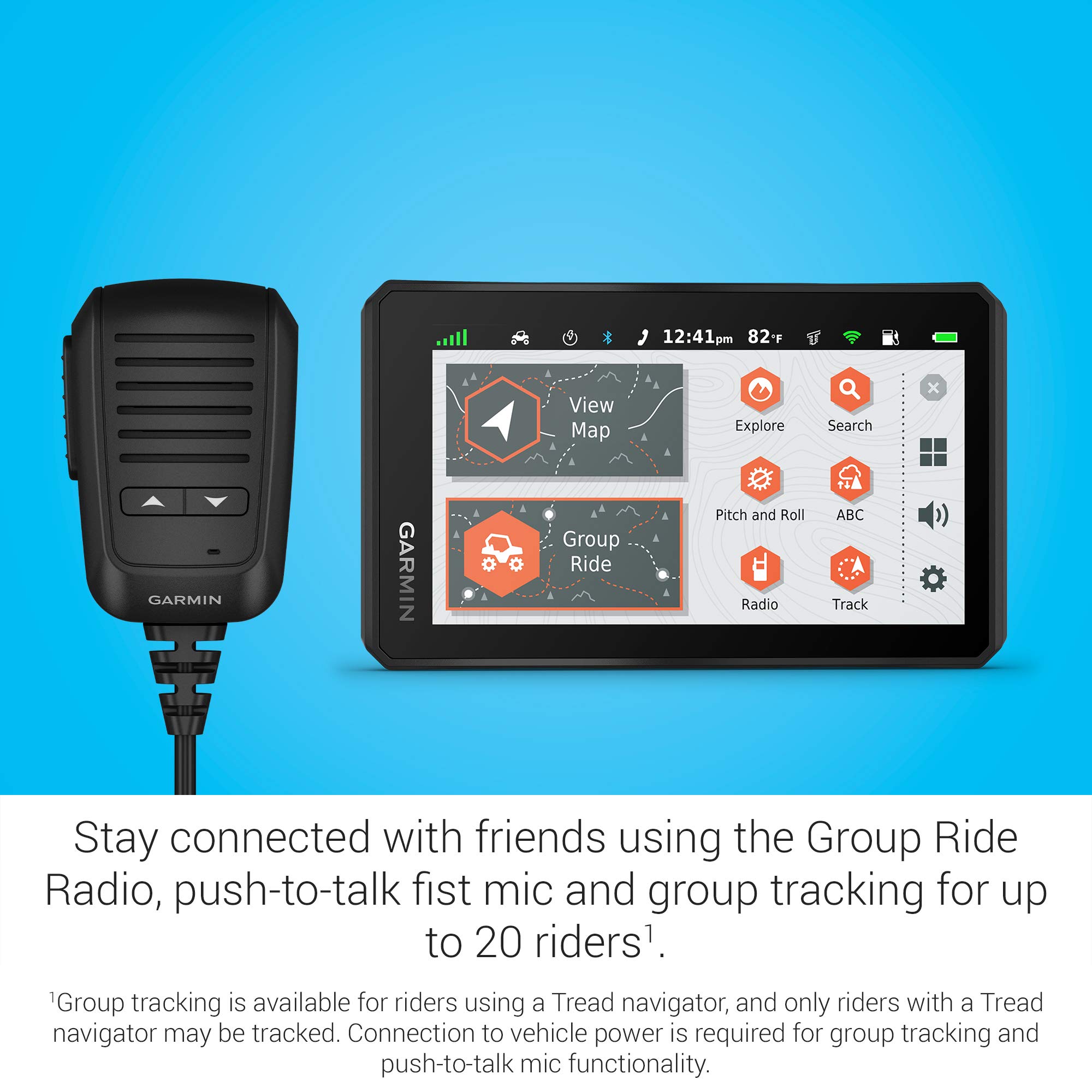 Garmin Tread Powersport Off-Road Navigator with Group Ride Radio, Group Tracking and Voice Communication, 5.5