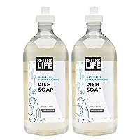 Better Life Dish Soap - Liquid Dishwashing Soap with Vitamin E and Aloe for Home & Kitchen Sink - No Gloves Required Kitchen Soap for Sensitive Skin - 22oz (Pack of 2) Unscented