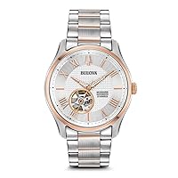 Bulova Mens Digital Automatic Watch with Stainless Steel Strap 98A213, Silver Tone, Bracelet