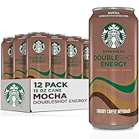 Starbucks Doubleshot Energy Drink Coffee Beverage, Mocha, Iced Coffee, 15 fl oz Cans (12 Pack) (Packaging May Vary)