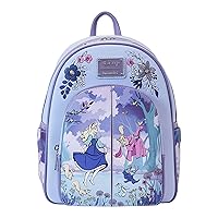 Loungefly Disney Sleeping Beauty 65th Anniversary Floral Scene Double Strap Shoulder Bag