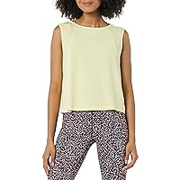Amazon Essentials Women's Tech Stretch Cropped Loose-Fit Tank