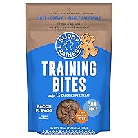 Buddy Biscuits Trainers 10 oz. Pouch of Training Bites Soft & Chewy Dog Treats Made with Bacon Flavor