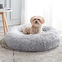 WNPETHOME Dog Beds for Large Dogs, Washable Dog Bed, Bolster Dog Sofa Bed  with Waterproof Lining & Non-Skid Bottom, Orthopedic Egg Foam Dog Couch for