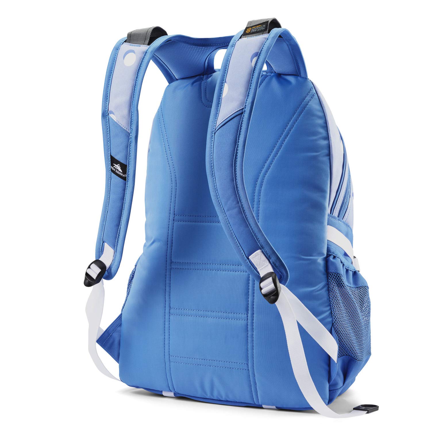 High Sierra Loop-Backpack, Travel, or Work Bookbag with tablet-sleeve, Polka Dot, One Size