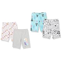 Amazon Essentials Disney | Marvel | Star Wars | Frozen | Princess Girls' Bike Shorts (Previously Spotted Zebra)