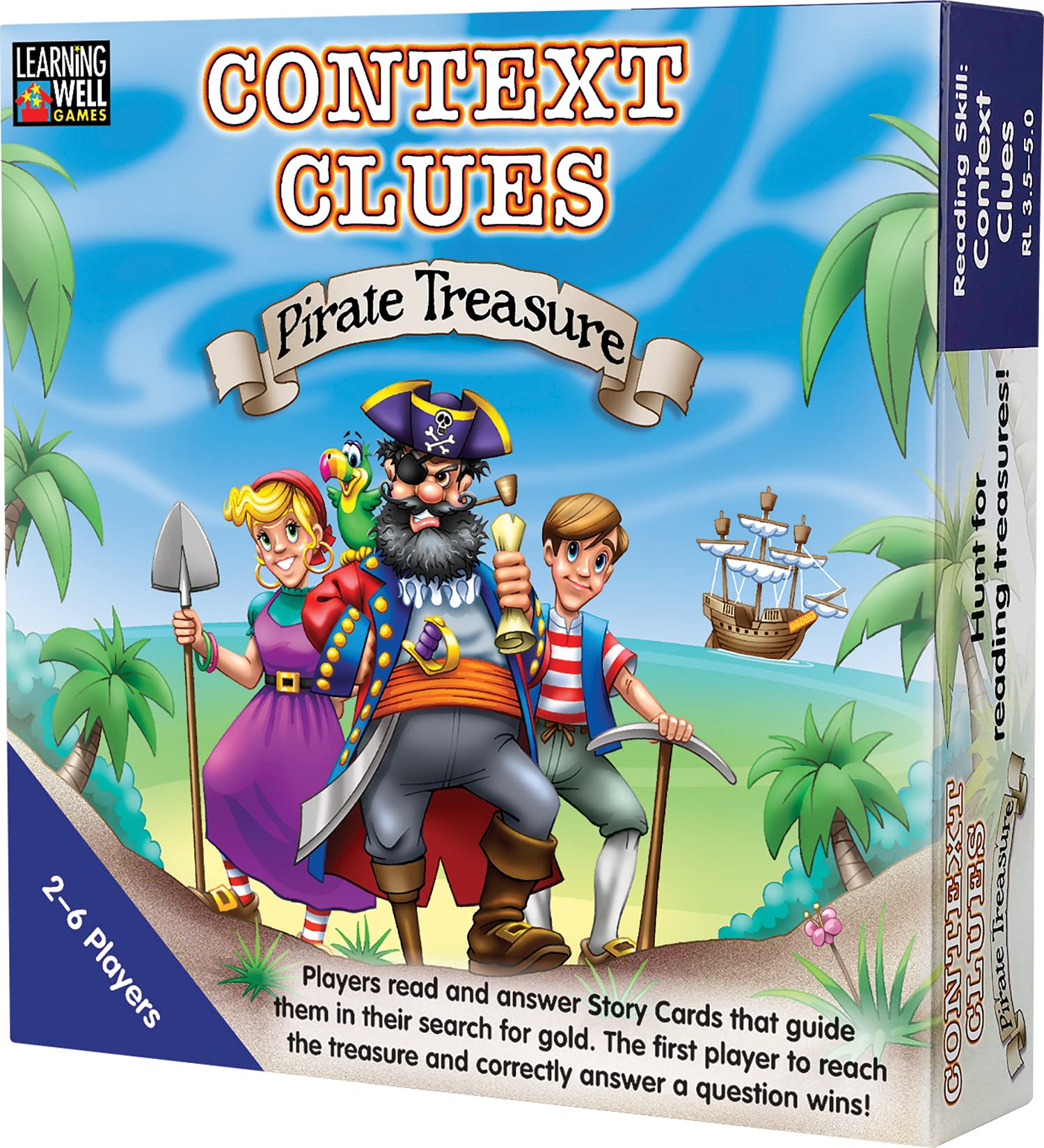Edupress Learning Well Games Context Clues Game Blue Level—Pirate Treasure Game