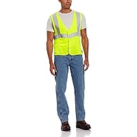 Key Industries Men's Plus Size Fire Resistant Hi-vis Yellow Vest with Reflective Tape