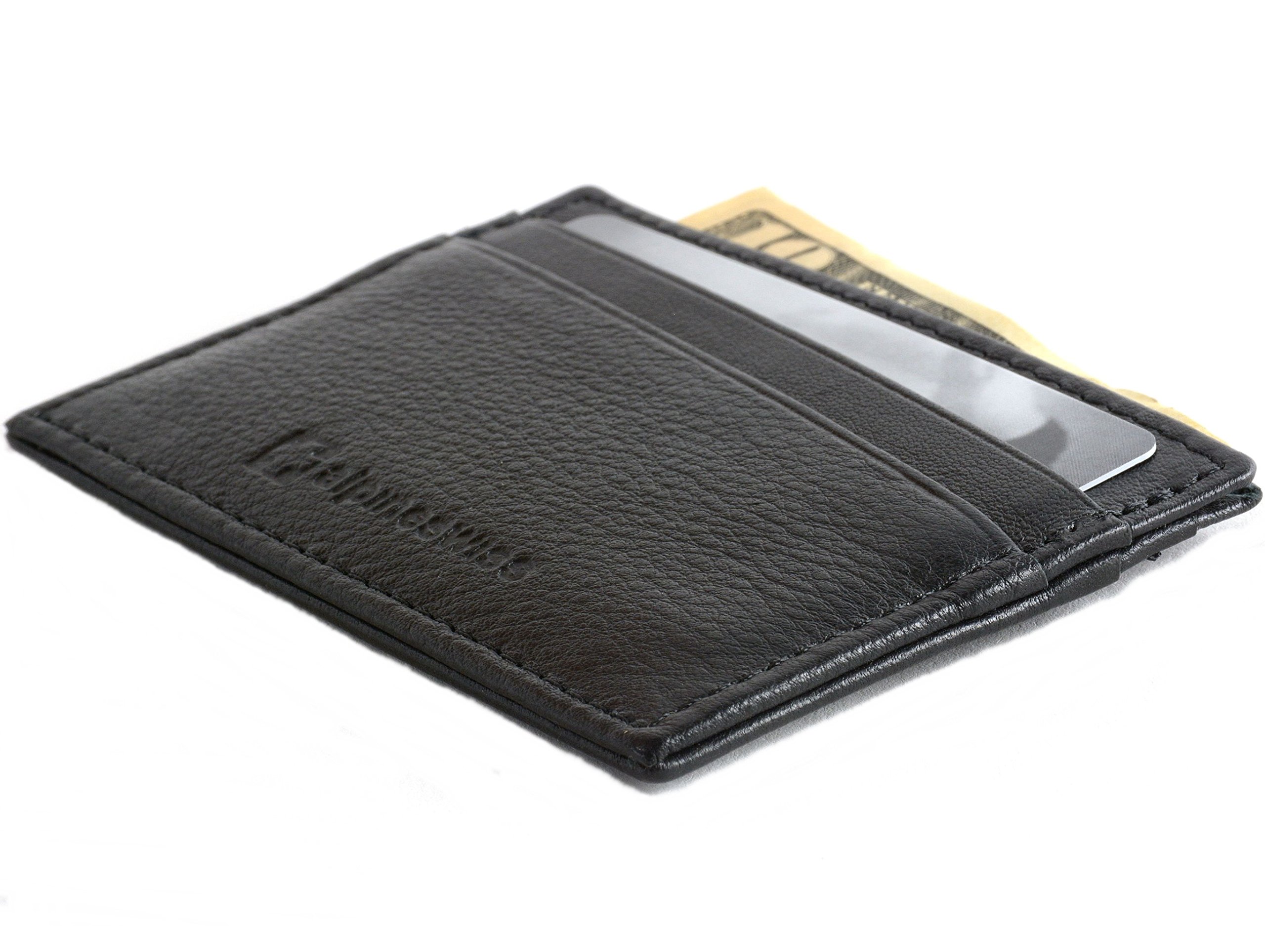 Alpine Swiss RFID Blocking Minimalist Wallet Flat Card Case