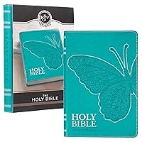 KJV Holy Bible, Gift Edition for Girls/Teens King James Version, Faux Leather Flexible Cover, Teal Butterfly KJV Holy Bible, Gift Edition for Girls/Teens King James Version, Faux Leather Flexible Cover, Teal Butterfly Imitation Leather Paperback