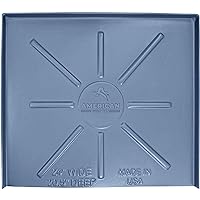 HDPE Dishwasher Drain Pan - Open-Ended Dishwasher Leak Pan - Directs Water Upfront for Timely Identification - 24 inch x 20.5 inch - Grey