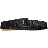 Vintage Retro Simple 20mm Nylon Slip Thru One Piece Watch Band Strap