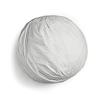 Big Joe Fuf Large Foam Filled Bean Bag Chair with Removable Cover, Fog Lenox, Durable Woven Polyester, 4 feet Big