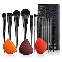 Jessup Makeup Brushes T336 with Makeup Sponge SP013