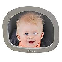 Dreambaby EZY-Fit Adjustable Rearview Backseat Mirror - Large Wide Angle Mirror - Model L1228BB