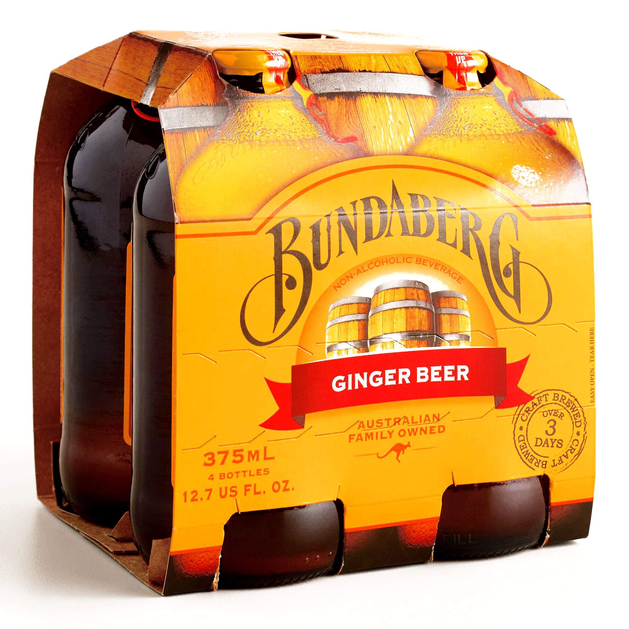 Bundaberg - Ginger Soda - Multipack of 4 - 375ml
