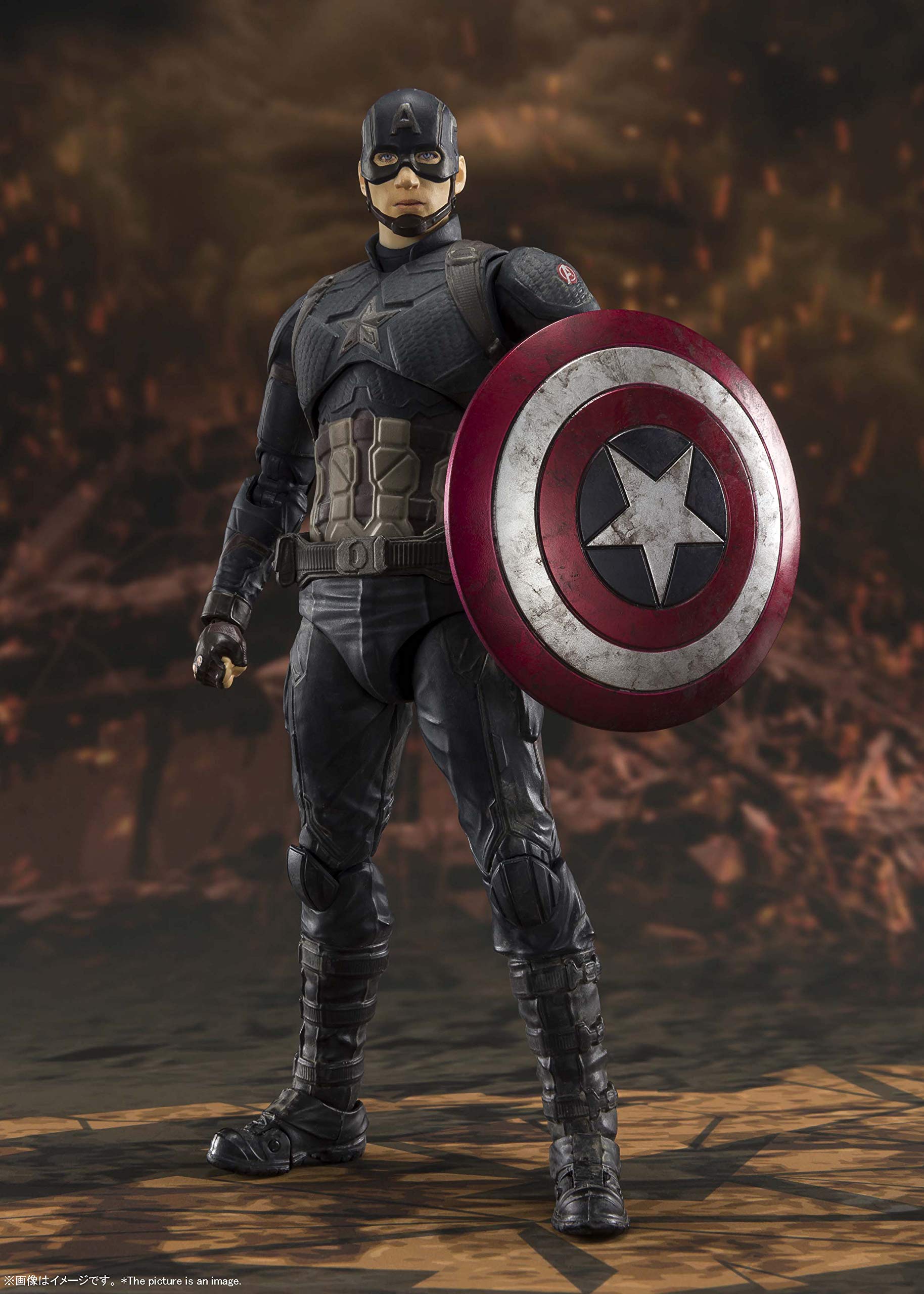 TAMASHII NATIONS S.H. Figuarts Captain America -Final Battle Edition - Avengers: Endgame, Multi, Approx. 150 mm