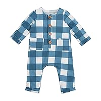 Mud Pie Unisex Baby Baby Boy Check Waffle 1 Pc Baby Boy Check Waffle 1 Pc;