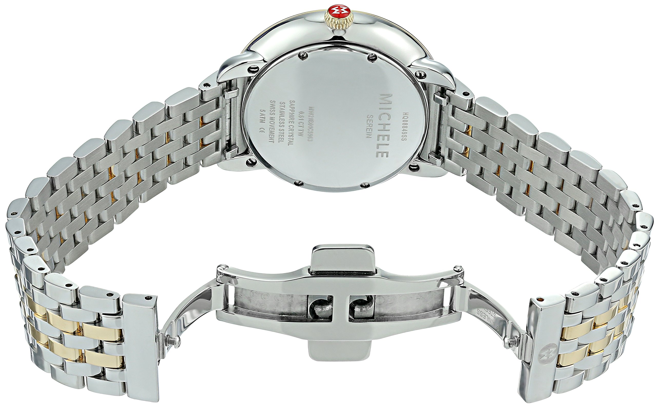 MICHELE Women's MWW21B000032 Serein Analog Display Swiss Quartz Two-Tone Watch