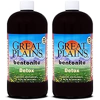 Great Plains Bentonite - 32 oz (Pack of 2) - Internal Liquid Clay Supplement for A Natural Cleanse