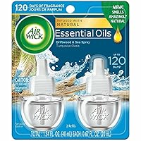 Air Wick Plug in Scented Oil Refill, 2ct, Turquoise Oasis, Essential Oils, Air Freshener