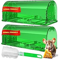 KEPLIN Humane Mouse Trap No Kill The Mice, Pets and Children Friendly Rodent Trap, Brown