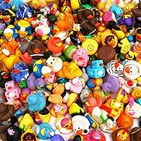 XY-WQ Rubber Duck 150 Pack for Jeeps Bath Toy Assortment - Bulk Floater Duck for Kids - Baby Showers Accessories - Party Favors, Birthdays, Bath Time, and More (50 Varieties)