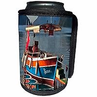 3dRose Sultan Taxi Boat Marmaris Nautical Art - Can Cooler Bottle Wrap (cc-381471-1)