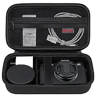 4K Digital Camera Carrying Case for Femivo/VETEK/IWEUKJLO/VJIANGER/WIKICO/Saneen/OIEXI 4K 48MP Vlogging Camera, Travel Compact Camera Storage Cover Bag Organizer Holder, Black
