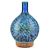 Porseme 3D Essential Oil Diffuser Cool Mist Humidifier Ultrasonic Aromatherapy Diffuser,100ml Last 4h,Auto Shut-Off,Air Refresh,Decoration for Home,Office,Yoga,Baby,Sleep