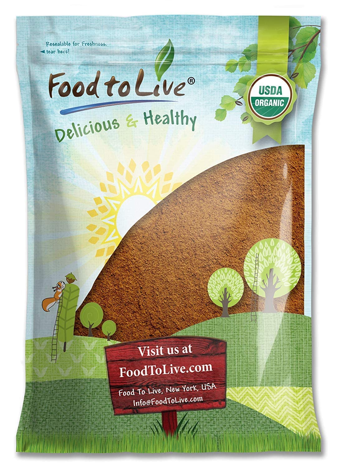 Organic Cacao Powder, 44 Pounds - Certified, Non-GMO, Kosher, Raw, Unsweetened, Sirtfood, Bulk