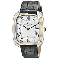 Charles-Hubert, Paris Men's 3963-T Premium Collection Analog Display Japanese Quartz Black Watch