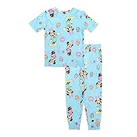 Kids' Mickey Minnie Mouse 2-Piece Snug-fit Cotton Pajama Set