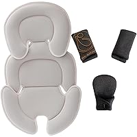 Head and Body Support Pillow and Car Seat Strap Cover Set