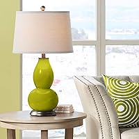 Color + Plus Olive Green Double Gourd Table Lamp