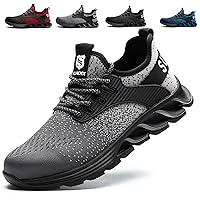 SUADEX Steel Toe Shoes for Men,Work Safety Indestructible Shoe for Men Women Lightweight Breathable Composite Toe Sneakers