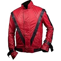 F&H Men's Red and Black Thriller Jacket