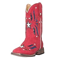 Children Western Cowboy Cowgirl Boot, Glitter Star by Silver Canyon for Girls and Toddlers