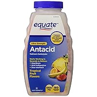 Antacid Tablets, Ultra Strength Tropical Fruit Flavors Chewable Tablets, 1000 mg, 160 Count