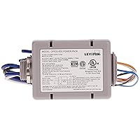 Leviton OPP20-D2 20-Amp Super Duty Power Pack for Occupancy Sensors, Basic with Auto-On, Manual-On and Local Switch Inputs, Gray