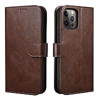 Wallet Case for iPhone 12 Pro Max, Premium Leather Wallet Book Flip Folio Stand View with Kickstand and 3 Credit Card Slots Back Cover Case for iPhone 12 Mini/12/12 Pro
