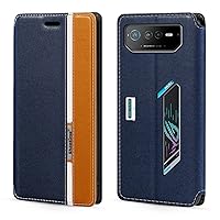 for Asus ROG Phone 6 Case, Fashion Multicolor Magnetic Closure Leather Flip Case Cover with Card Holder for Asus ROG Phone 6 (6.78”)