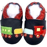 Leather Baby Soft Sole Shoes Boy Girl Infant Children Kid Toddler Crib First Walk Gift Train Navy